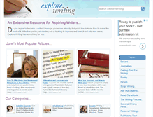 Tablet Screenshot of explorewriting.co.uk